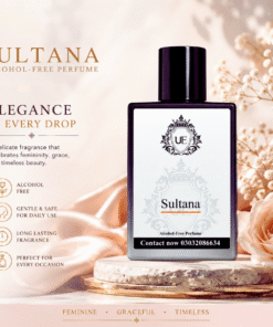 Sultana ladies' perfume: floral, sweet, coffee fragrance bottle