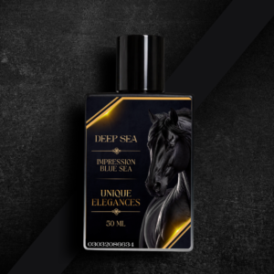 Deep Sea perfume front bottle view – fresh aquatic fragrance for men